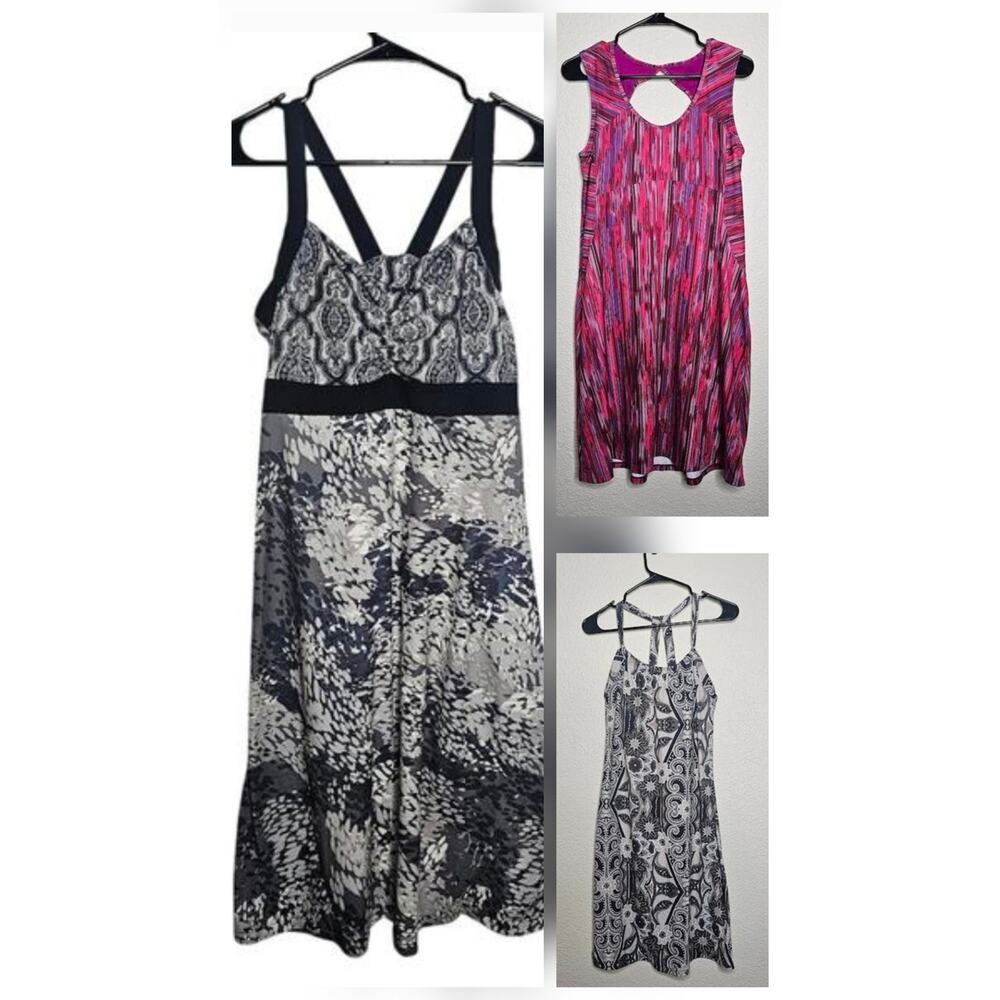 Prana Athletic Dress bundle (3) Size medium shelf bra tennis pickle ball